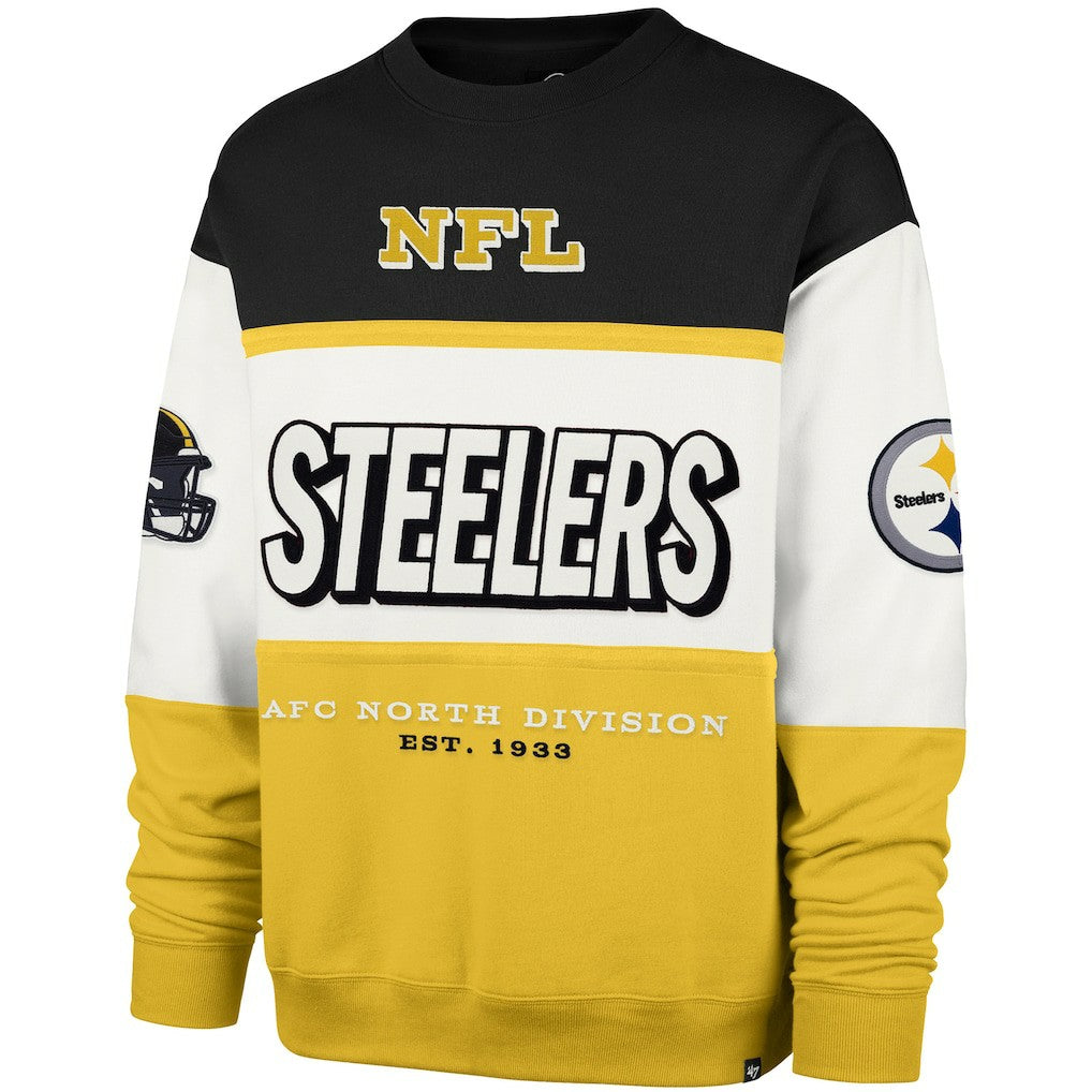 Pittsburgh Steelers '47 Breeze Maximalist Sweatshirt - Black/Gold Sweatshirts