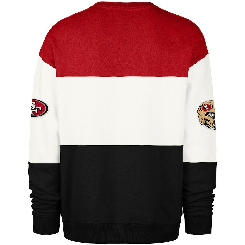 San Francisco 49ers '47 Breeze Maximalist Sweatshirt - Scarlet/Black Sweatshirts