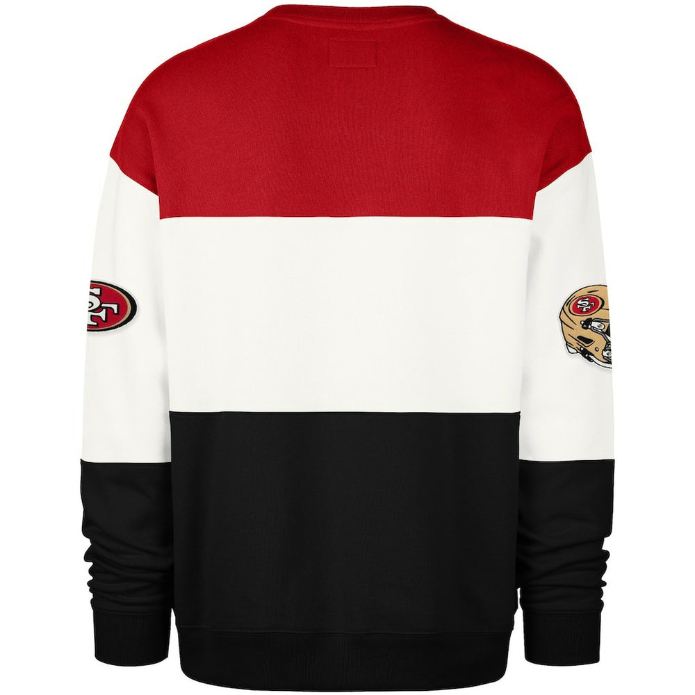 San Francisco 49ers '47 Breeze Maximalist Sweatshirt - Scarlet/Black Sweatshirts