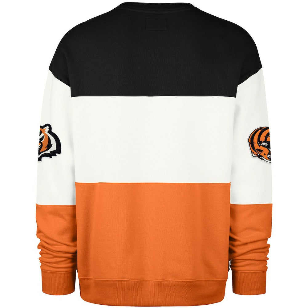 Cincinnati Bengals '47 Breeze Maximalist Sweatshirt - Black/Orange Sweatshirts