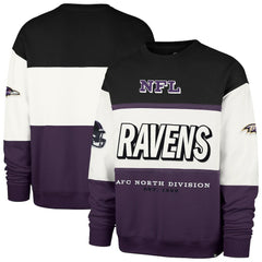 Baltimore Ravens '47 Breeze Maximalist Sweatshirt - Black/Purple Sweatshirts