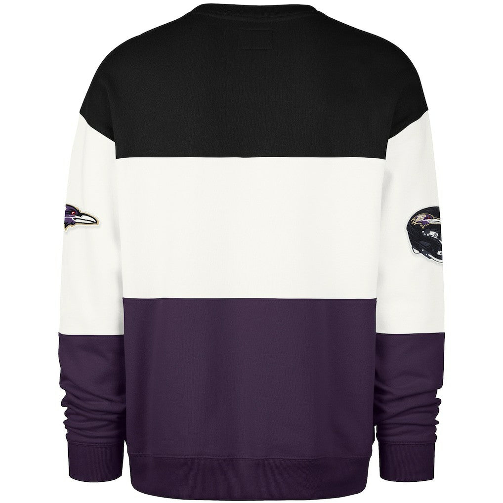 Baltimore Ravens '47 Breeze Maximalist Sweatshirt - Black/Purple Sweatshirts