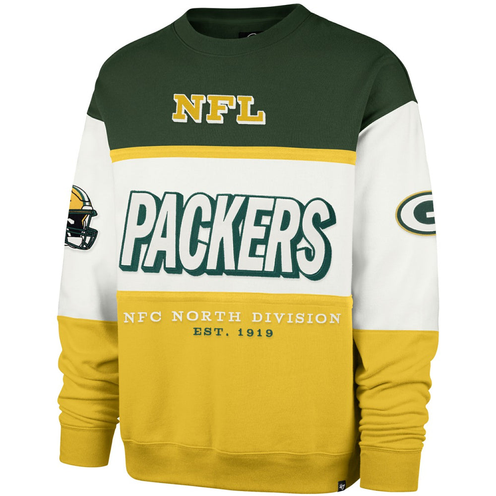 Green Bay Packers '47 Breeze Maximalist Sweatshirt - Green/Gold Sweatshirts