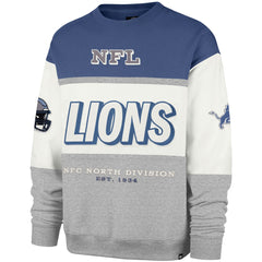 Detroit Lions '47 Breeze Maximalist Sweatshirt - Blue/Gray Sweatshirts