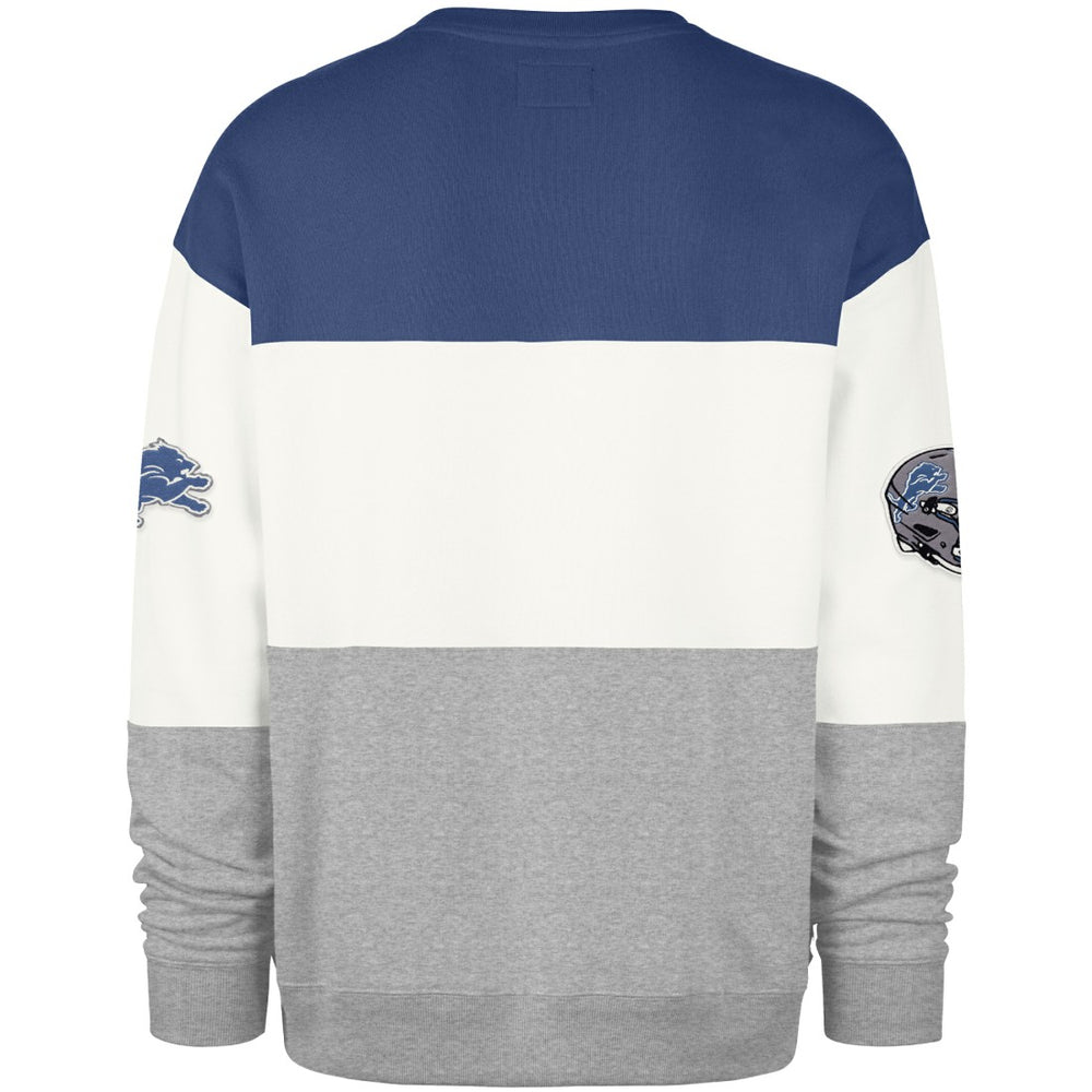 Detroit Lions '47 Breeze Maximalist Sweatshirt - Blue/Gray Sweatshirts