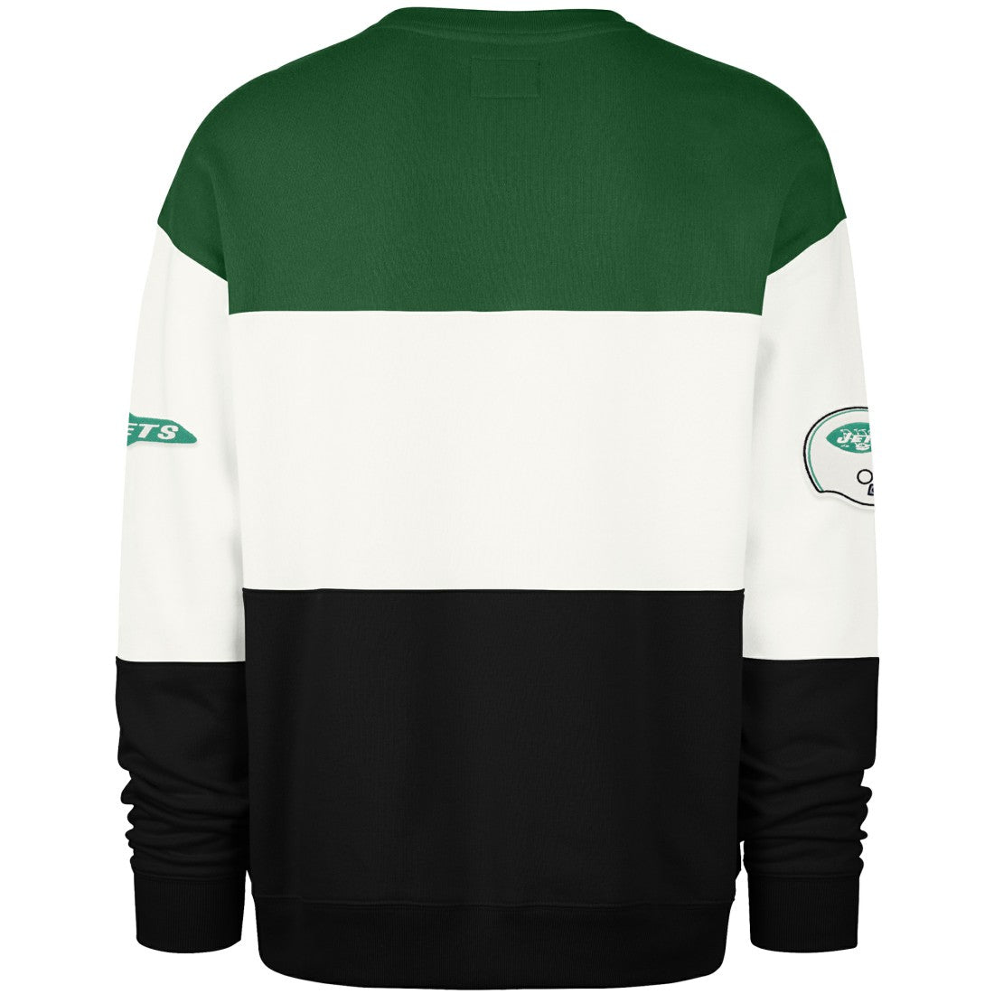 New York Jets '47 Throwback Breeze Maximalist Sweatshirt - Kelly Green/Black Sweatshirts