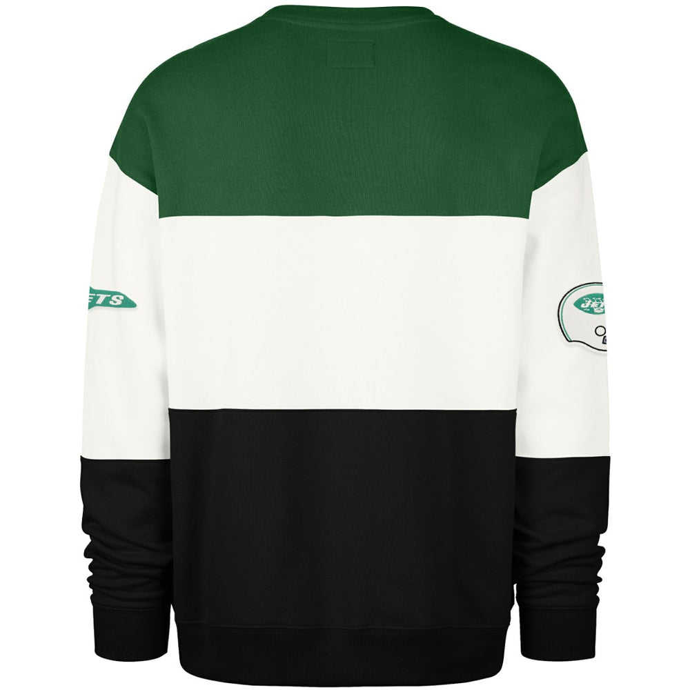 New York Jets '47 Throwback Breeze Maximalist Sweatshirt - Kelly Green/Black Sweatshirts