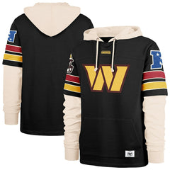 Washington Commanders '47 Split Zone Cornerback Duo Hoodie - Black Hoodies