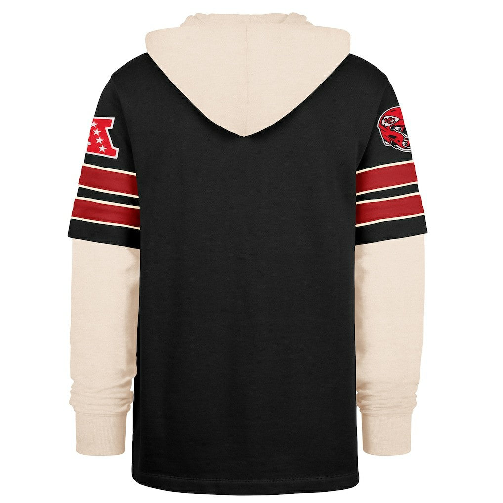 Kansas City Chiefs '47 Split Zone Cornerback Duo Hoodie - Black Hoodies