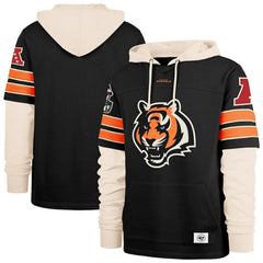 Cincinnati Bengals '47 Split Zone Cornerback Duo Hoodie - Black Hoodies