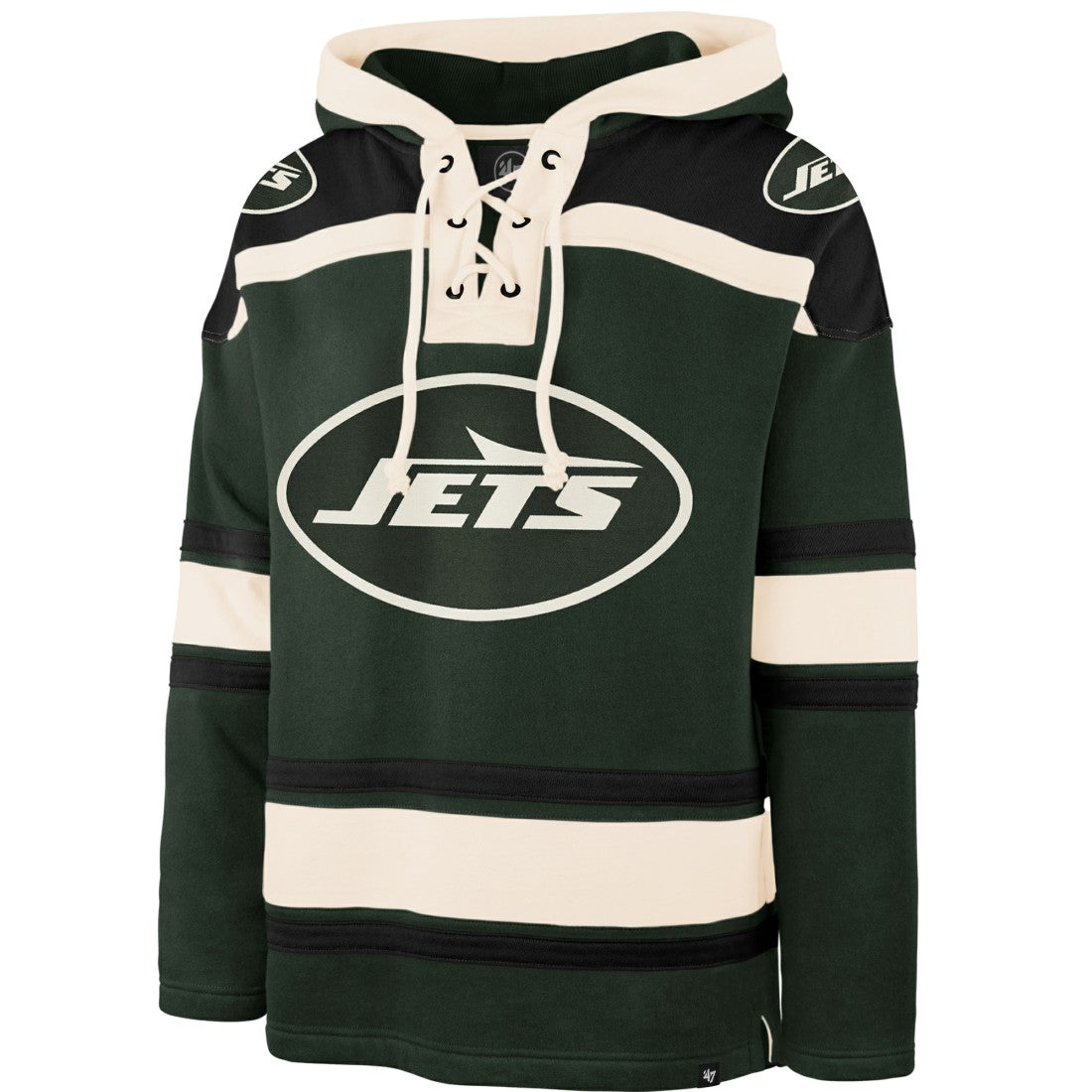 New York Jets '47 Men's Superior Lacer Hoodie - Dark Green Hoodies