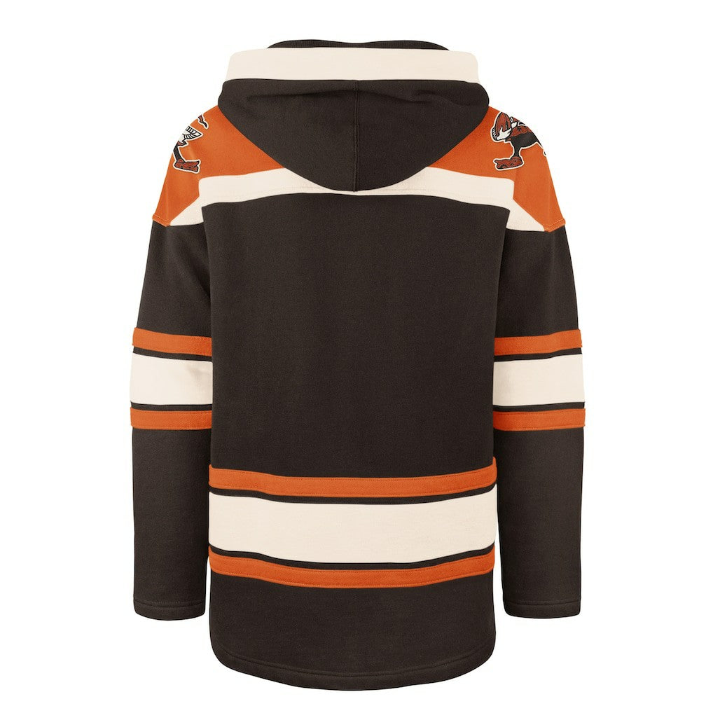 Cleveland Browns '47 Throwback Superior Lacer Hoodie - Brown Hoodies