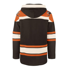 Cleveland Browns '47 Throwback Superior Lacer Hoodie - Brown Hoodies