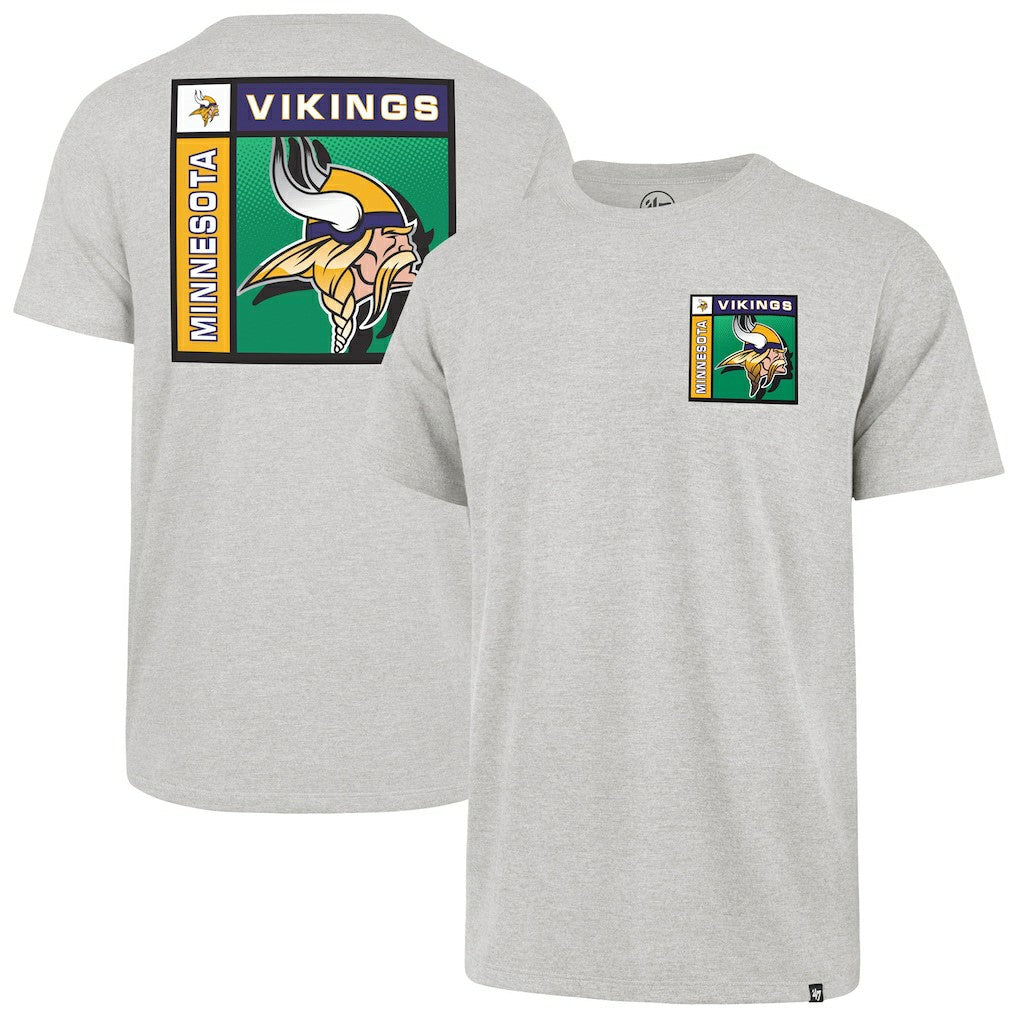 Minnesota Vikings '47 Chrome Plate Franklin T-Shirt - Gray T-shirts