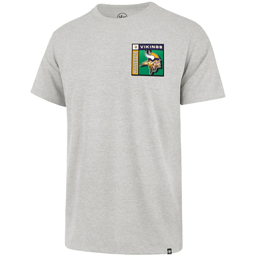 Minnesota Vikings '47 Chrome Plate Franklin T-Shirt - Gray T-shirts