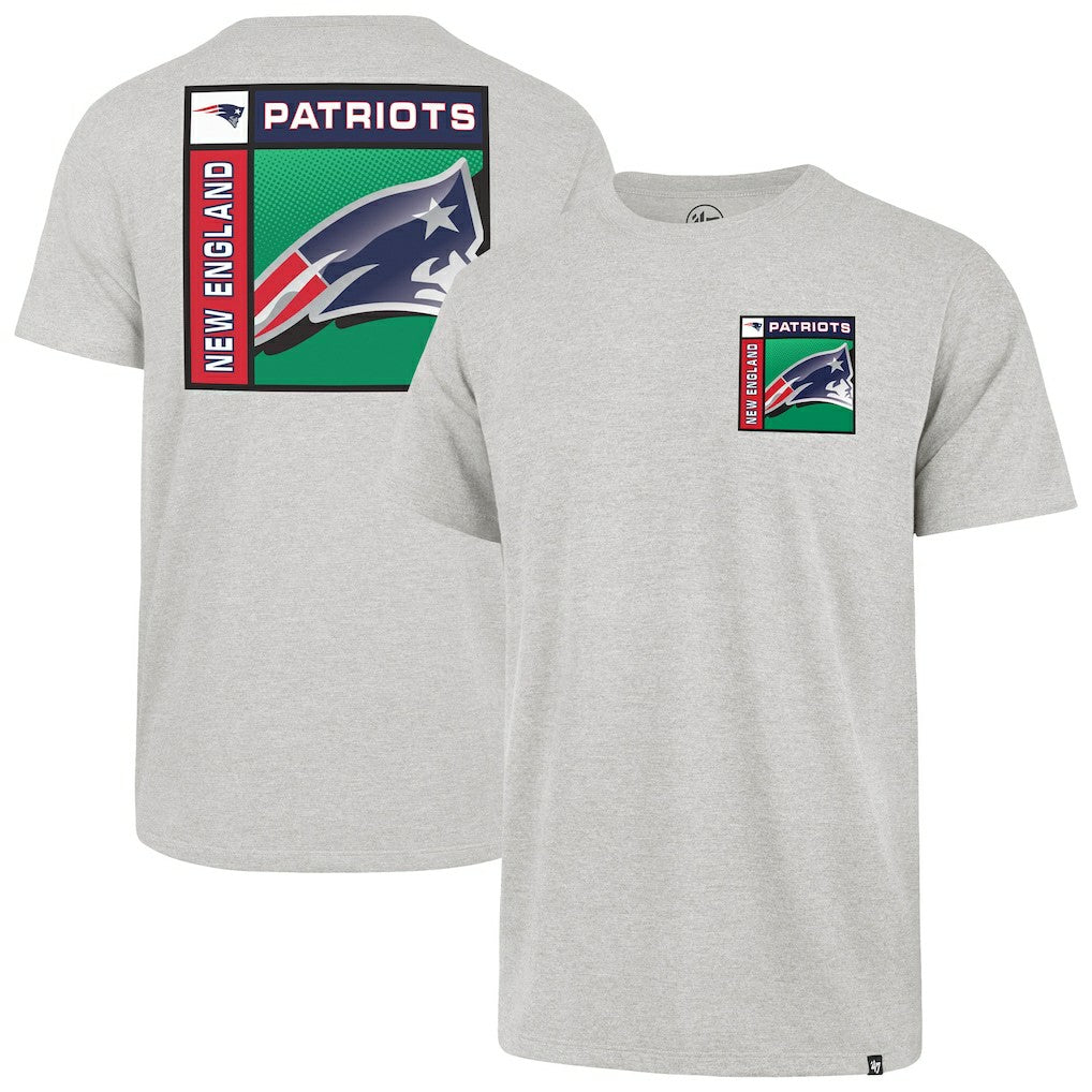 New England Patriots '47 Chrome Plate Franklin T-Shirt - Gray T-shirts