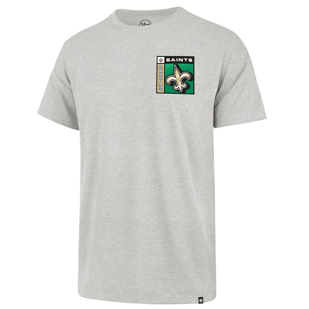 New Orleans Saints '47 Chrome Plate Franklin T-Shirt - Gray T-shirts