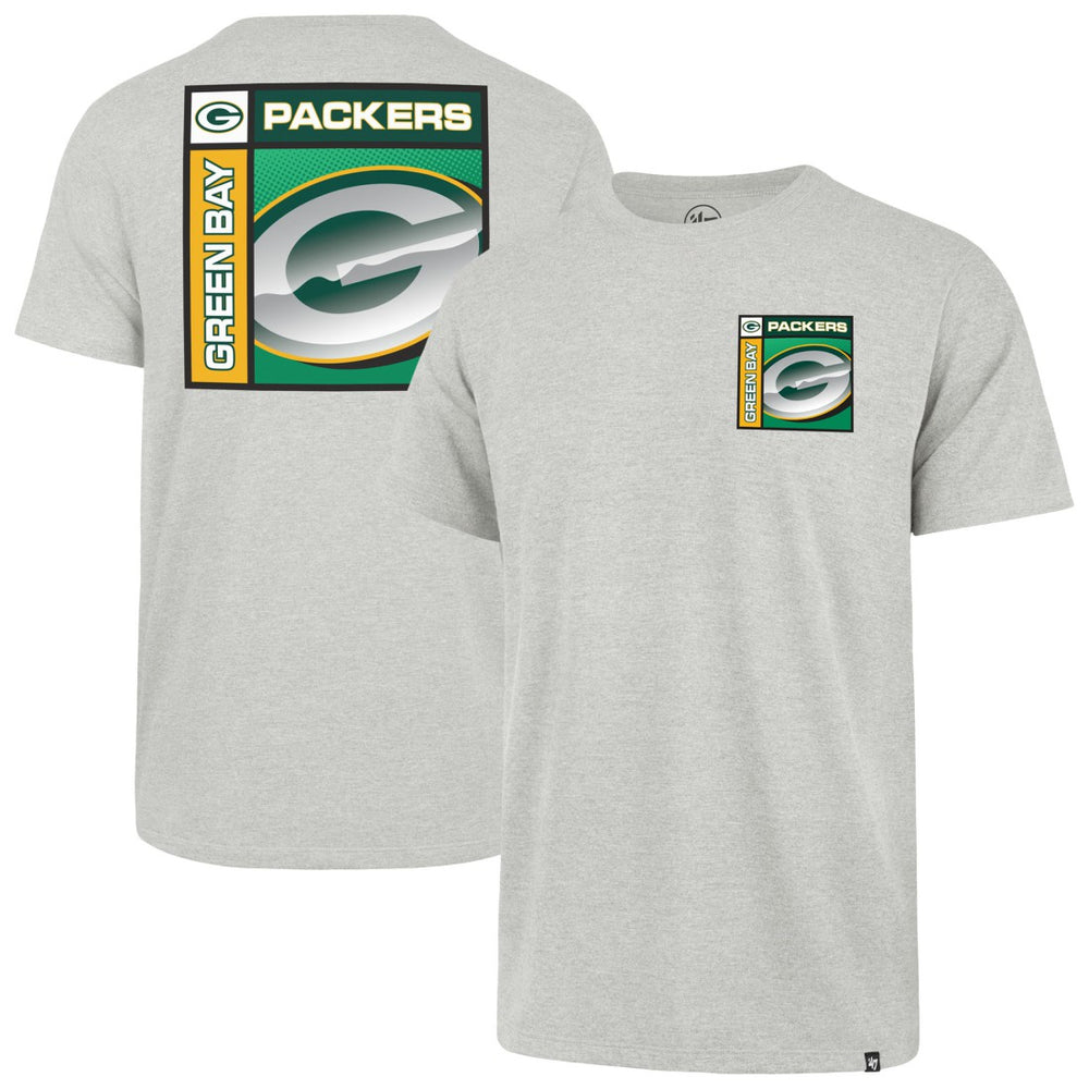 Green Bay Packers '47 Chrome Plate Franklin T-Shirt - Gray T-shirts