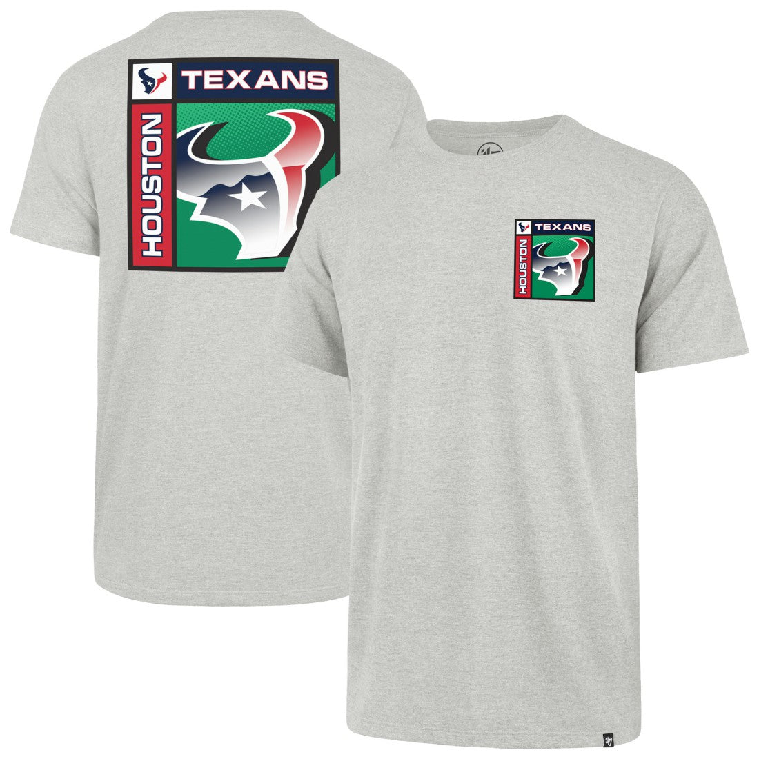 Houston Texans '47 Chrome Plate Franklin T-Shirt - Gray T-shirts