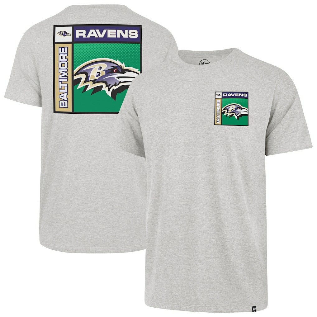 Baltimore Ravens '47 Chrome Plate Franklin T-Shirt - Gray T-shirts