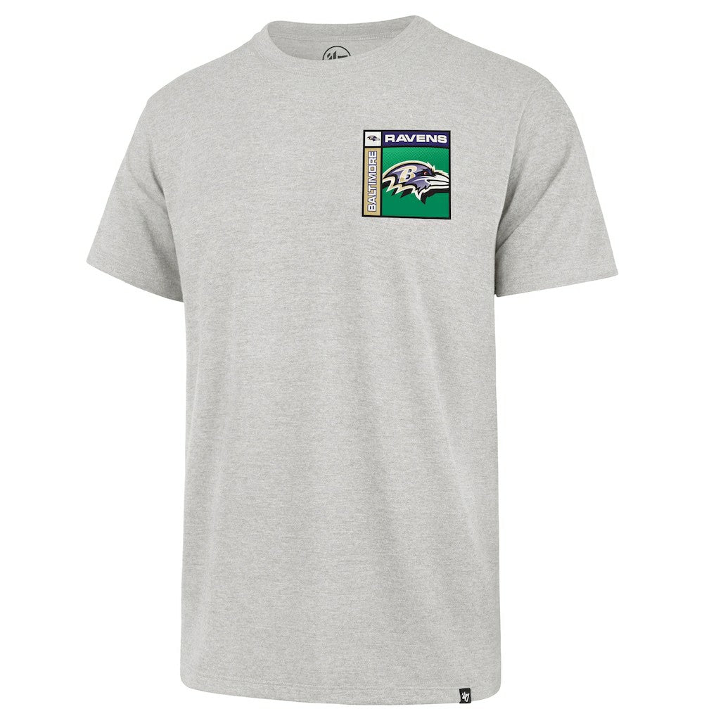 Baltimore Ravens '47 Chrome Plate Franklin T-Shirt - Gray T-shirts