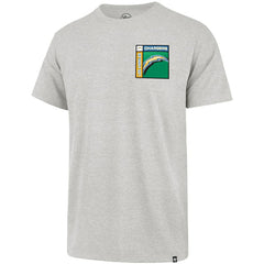 Los Angeles Chargers '47 Chrome Plate Franklin T-Shirt - Gray T-shirts