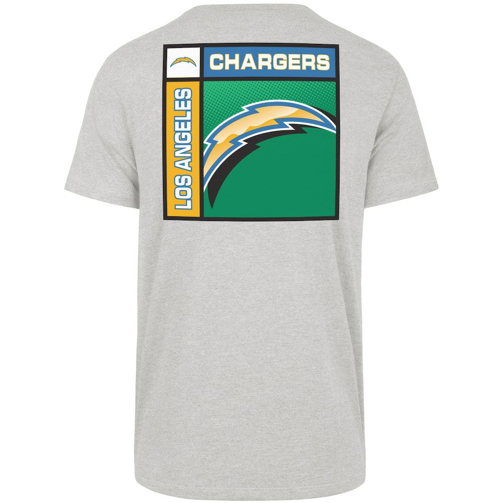 Los Angeles Chargers '47 Chrome Plate Franklin T-Shirt - Gray T-shirts
