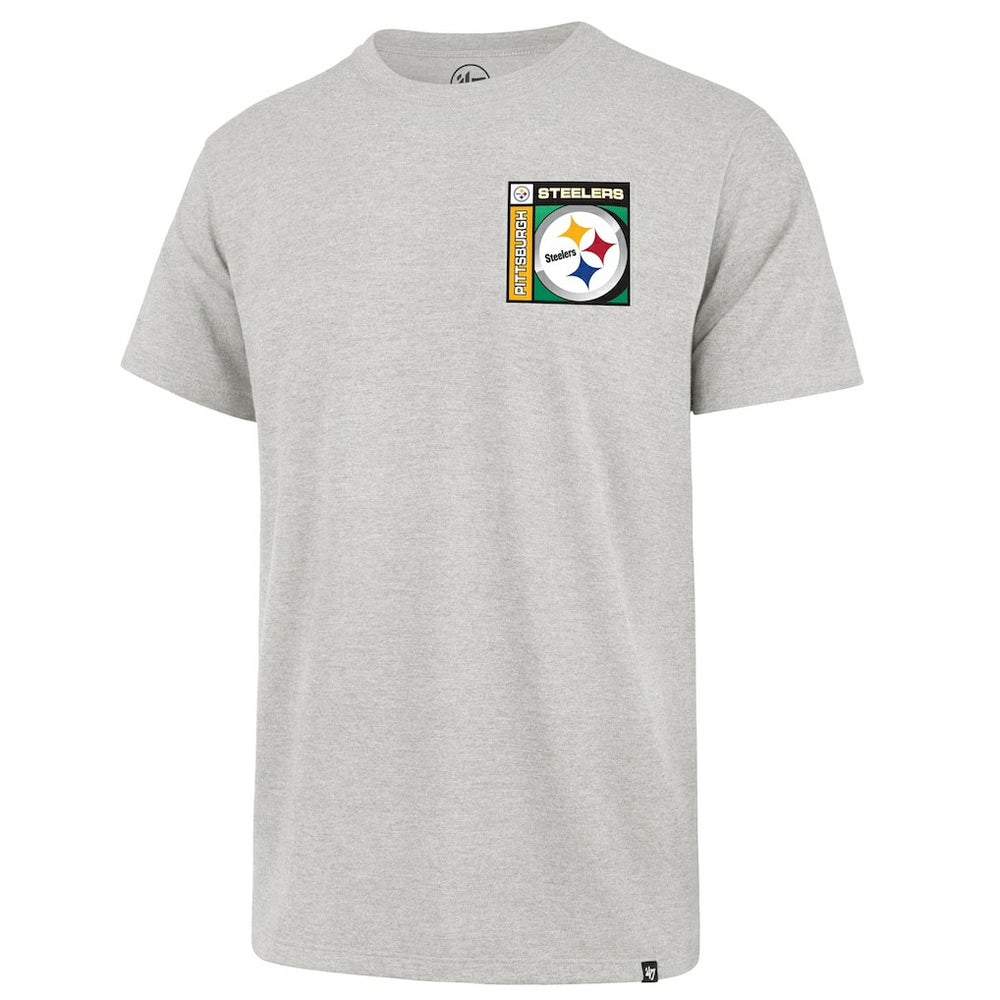Pittsburgh Steelers '47 Chrome Plate Franklin T-Shirt - Gray T-shirts