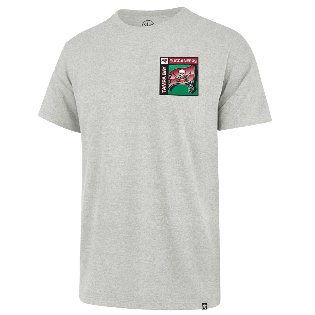 Tampa Bay Buccaneers '47 Chrome Plate Franklin T-Shirt - Gray T-shirts