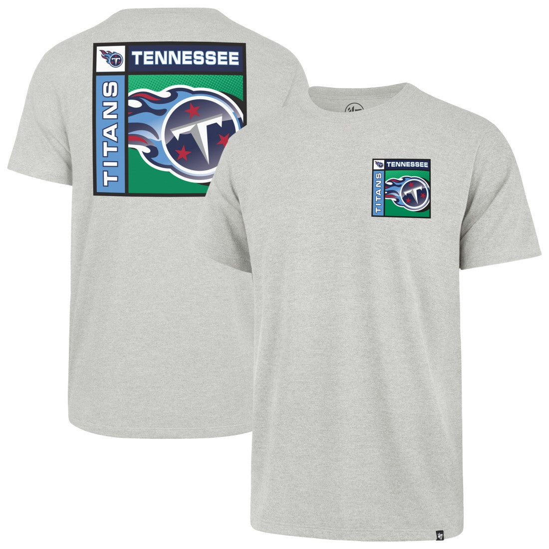Tennessee Titans '47 Chrome Plate Franklin T-Shirt - Gray T-shirts