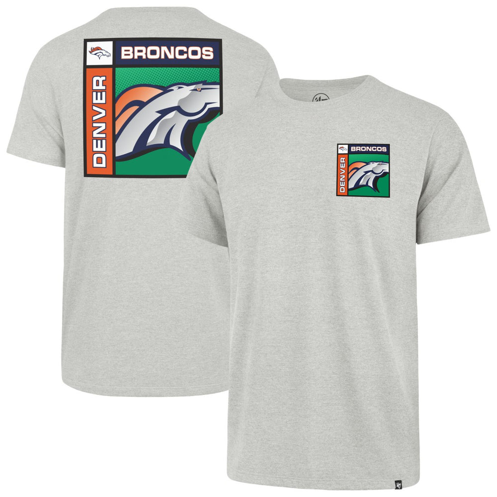 Denver Broncos '47 Chrome Plate Franklin T-Shirt - Gray T-shirts