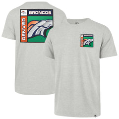 Denver Broncos '47 Chrome Plate Franklin T-Shirt - Gray T-shirts