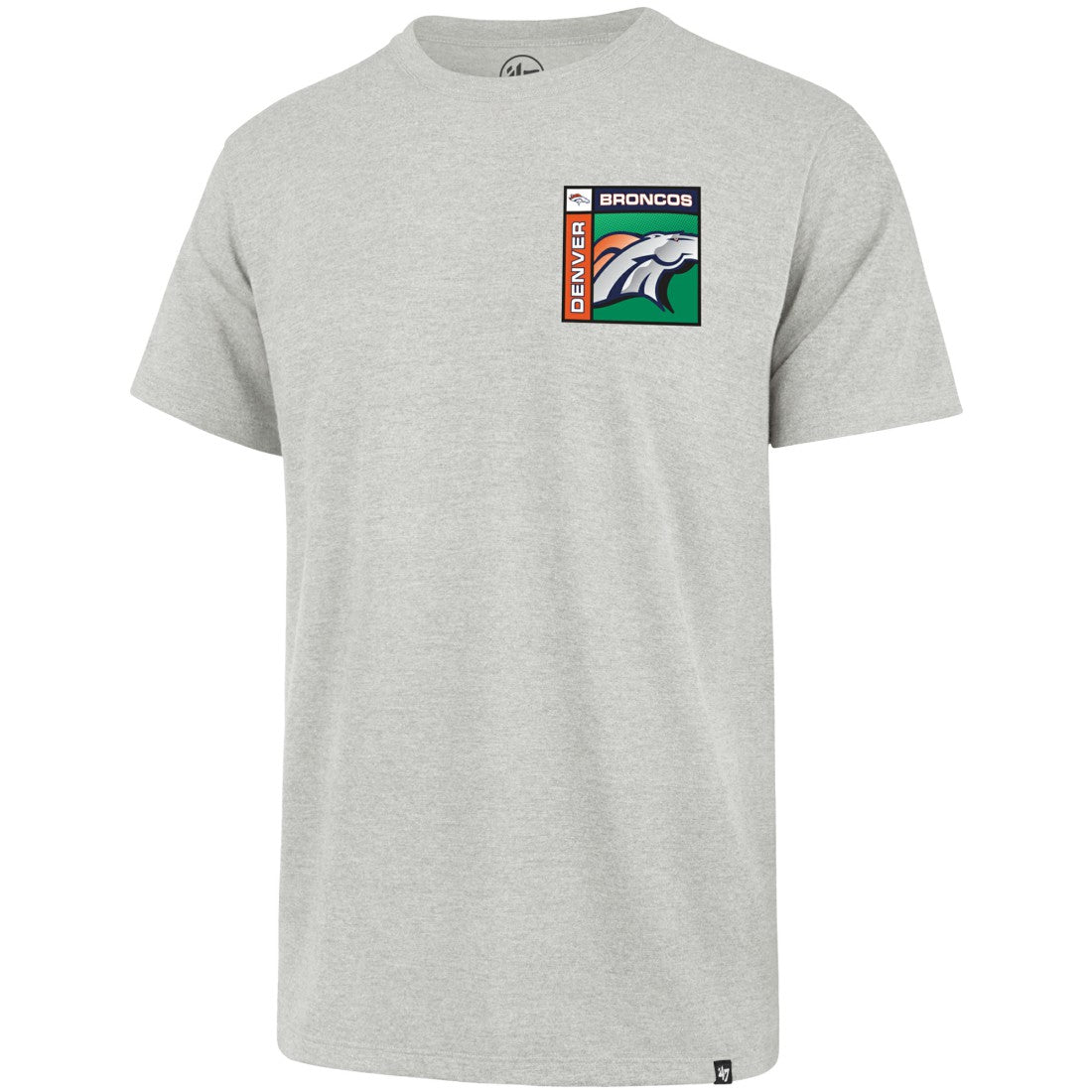 Denver Broncos '47 Chrome Plate Franklin T-Shirt - Gray T-shirts