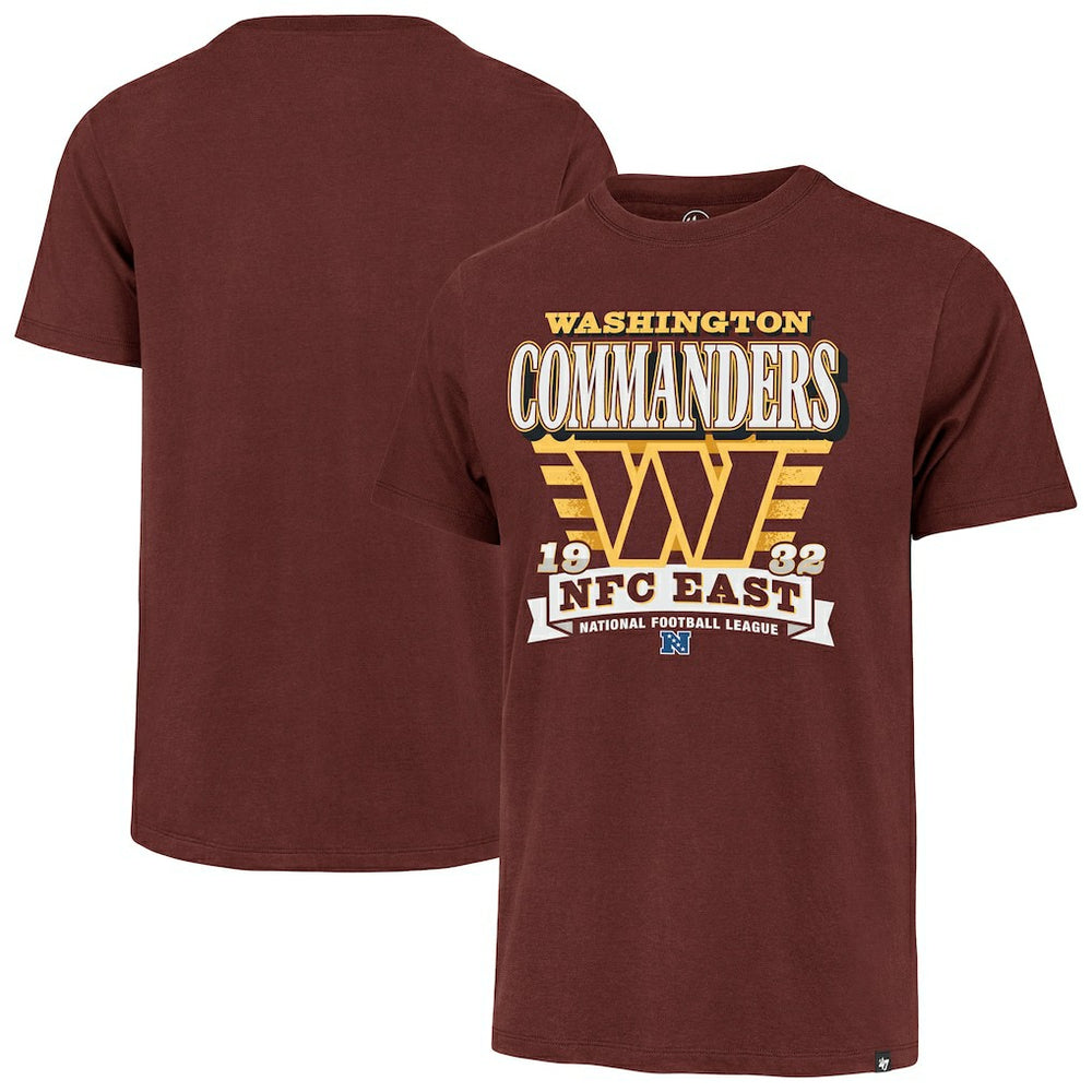 Washington Commanders '47 Stripe Splash Franklin T-Shirt - Burgundy T-shirts