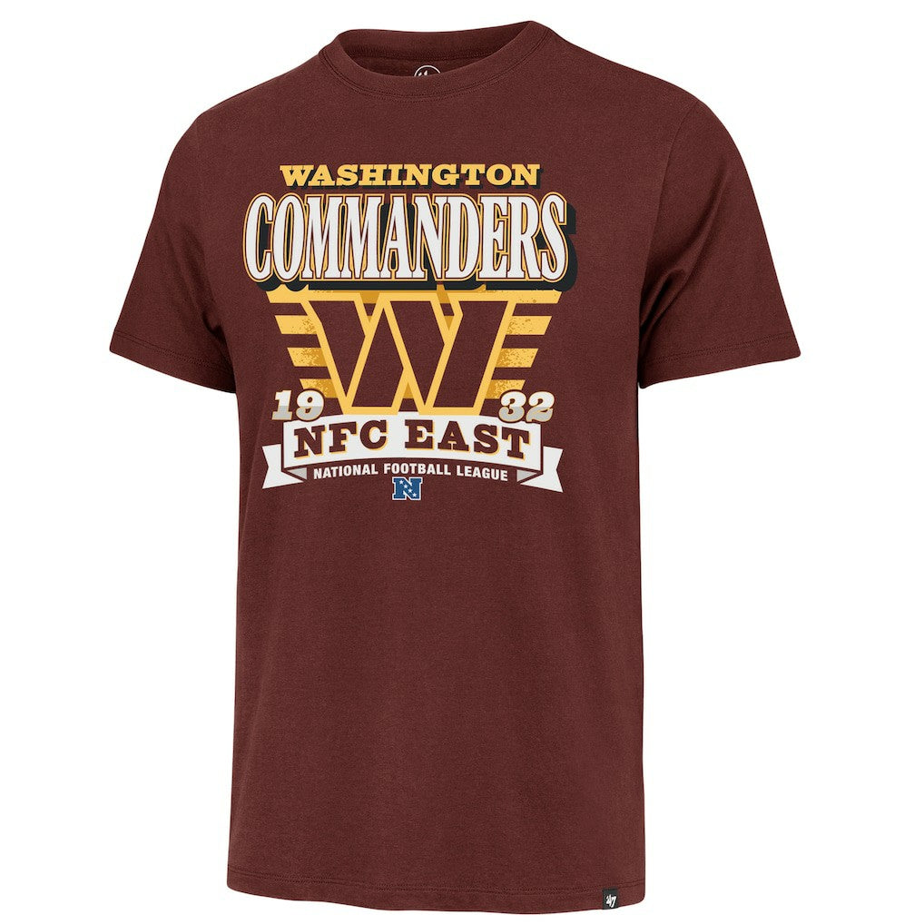 Washington Commanders '47 Stripe Splash Franklin T-Shirt - Burgundy T-shirts