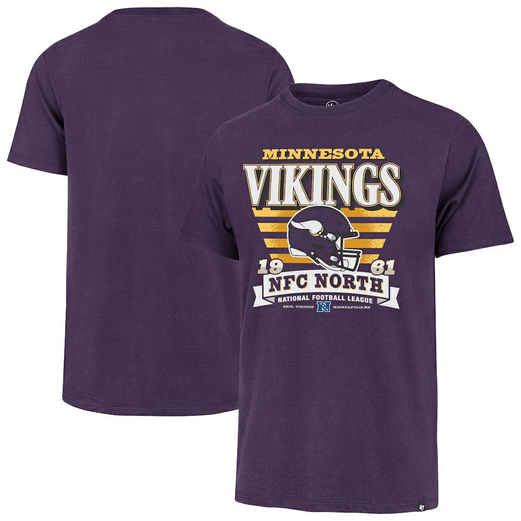 Minnesota Vikings '47 Stripe Splash Franklin T-Shirt - Purple T-shirts