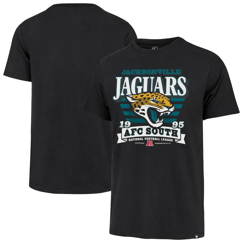 Jacksonville Jaguars '47 Stripe Splash Franklin T-Shirt - Black T-shirts