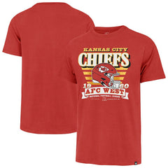 Kansas City Chiefs '47 Stripe Splash Franklin T-Shirt - Red T-shirts