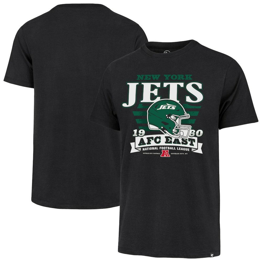 New York Jets '47 Stripe Splash Franklin T-Shirt - Black T-shirts