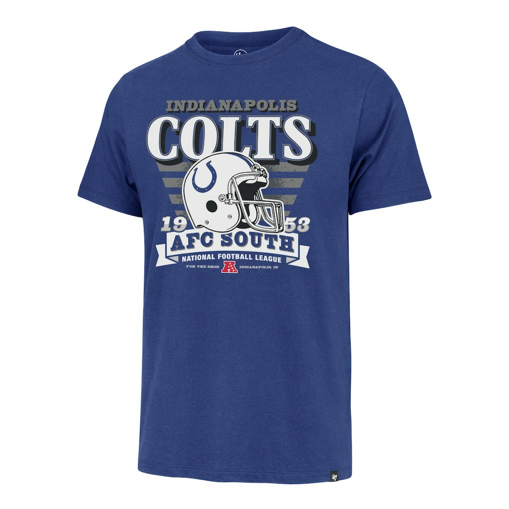Indianapolis Colts '47 Stripe Splash Franklin Throwback T-Shirt - Royal T-shirts