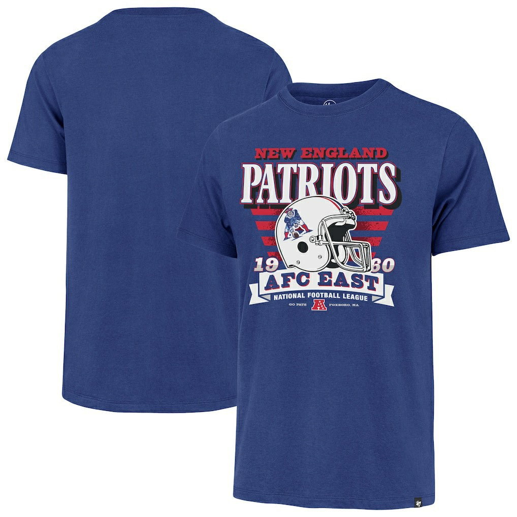 New England Patriots '47 Stripe Splash Franklin Throwback T-Shirt - Royal T-shirts