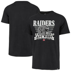 Las Vegas Raiders '47 Stripe Splash Franklin Throwback T-Shirt - Black T-shirts