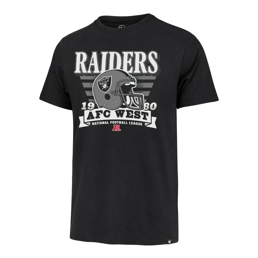 Las Vegas Raiders '47 Stripe Splash Franklin Throwback T-Shirt - Black T-shirts