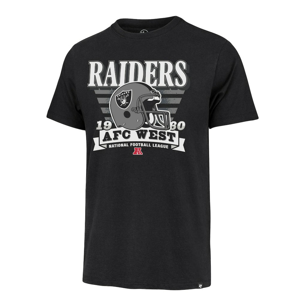Las Vegas Raiders '47 Stripe Splash Franklin Throwback T-Shirt - Black T-shirts
