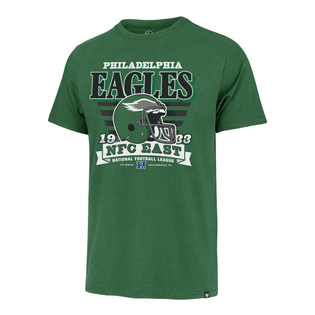 Philadelphia Eagles '47 Stripe Splash Franklin Throwback T-Shirt - Kelly Green T-shirts