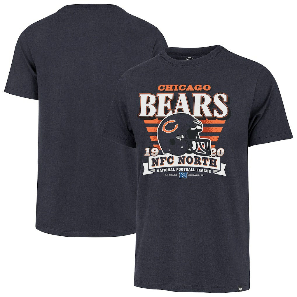 Chicago Bears '47 Stripe Splash Franklin Throwback T-Shirt - Navy T-shirts