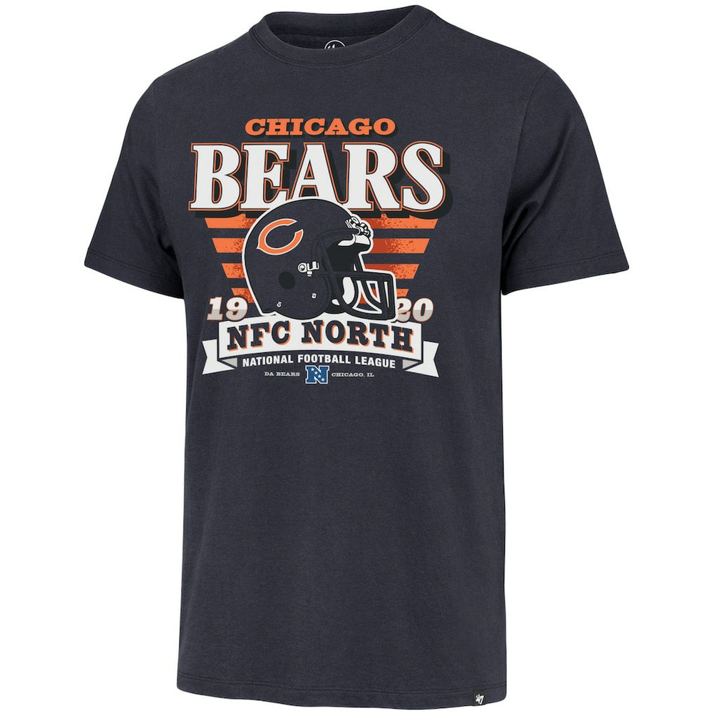 Chicago Bears '47 Stripe Splash Franklin Throwback T-Shirt - Navy T-shirts