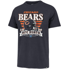 Chicago Bears '47 Stripe Splash Franklin Throwback T-Shirt - Navy T-shirts