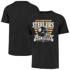 Pittsburgh Steelers '47 Stripe Splash Franklin Throwback T-Shirt - Black T-shirts