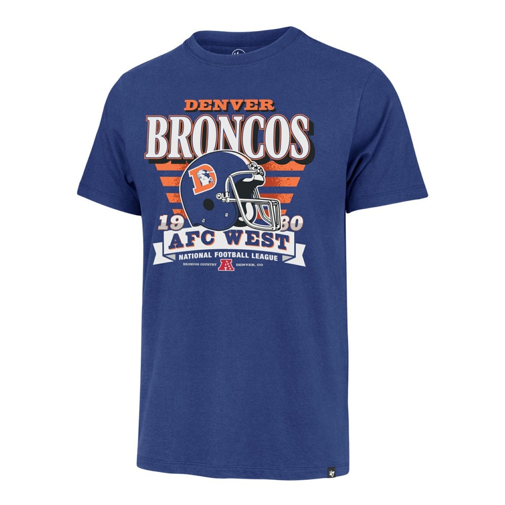 Denver Broncos '47 Stripe Splash Franklin Throwback T-Shirt - Royal T-shirts